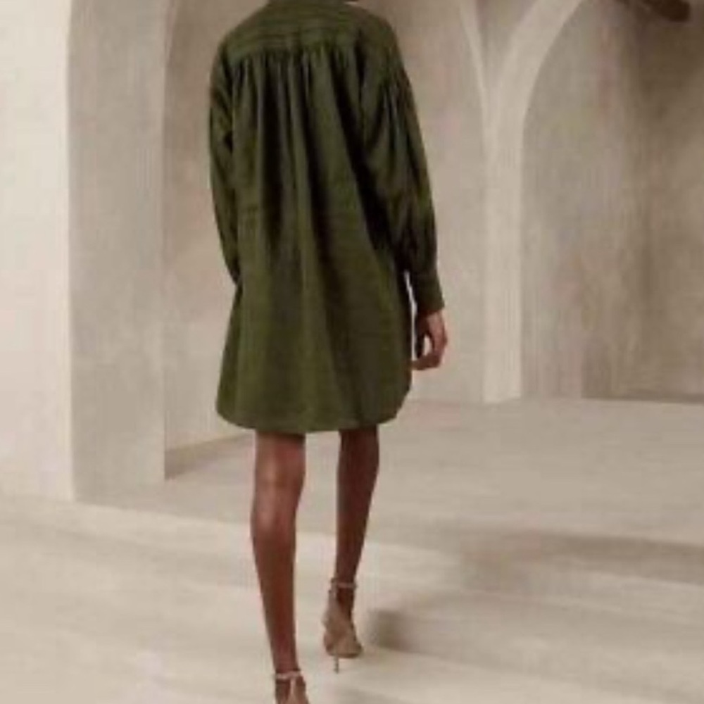 BANANA REPUBLIC EUROPEAN LINEN MINI DRESS Size XS NWT - Picture 11 of 13